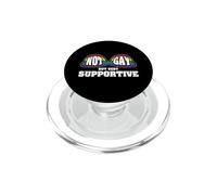 Funny Not Gay But Very Supportive Ally Design PopSockets PopGrip for MagSafe