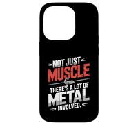 Funny Not Just Muscle There Is A Lot Of Metal Ironworker Case for iPhone 14 Pro