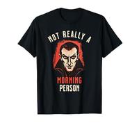Funny Not Really A Morning Person Dracula Vampire Halloween T-Shirt