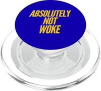 Funny Not Woke Anti-Woke Humor Free Speech Freedom Lover PopSockets PopGrip for MagSafe