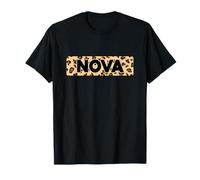Funny Nova Leopard Print Personalized Name Nova T-Shirt