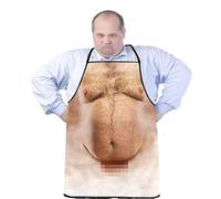 Funny Novelty Apron Novelty Gifts Adjustable Belly Apron Funny Printed Bib Cooking BBQ Party Adult Chefs Apron for Husband Birthday