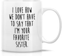 Funny Novelty Coffee Mug I Love How We Don't Have to Say Lightweight Bright Porcelain Tea Cup with Handle Cup Office Mugs. 11 Oz