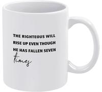 Funny Novelty Coffee Mug The Righteous Will Rise Up Even Though Retirement Cup for Coworker Men Women Cup Tea Office Mug. 11 Oz