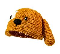 Funny Novelty Dog Hat Dog Ears Winter Acrylic Fabric Elastic Headgear For Outdoor Activity Funny Novelty Bear