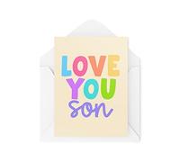 Funny Novelty Greeting Cards | Love You Son | Birthday From Dad From Mum Thinking Of You Banter Funny Joke | CBH1299