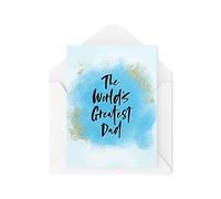 Funny Novelty Greeting Cards | The World's Greatest Dad | Birthday Father's Day Dad Father Daddy From Son From Daughter Funny Joke | CBH1201