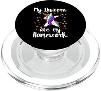 Funny Novelty Kids Gifts for Dabbing Unicorn Ate My Homework PopSockets PopGrip for MagSafe
