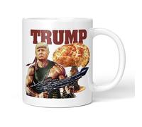 Funny Novelty Mug - Donald Trump Rocket Launcher - 11oz Ceramic Coffee or Tea Cup for Christmas, Birthday, Secret Santa, Mother’s Day or Father’s Day Gift