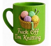 Funny Novelty Mug - Here We F*cking Go Again... I Mean Good Morning, 11oz Funny Sarcastic Coffee Mug, W A K E Chicken Cup for Mom, Sister, BFF, Friends, Coworkers, Boss