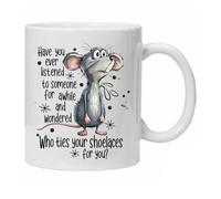 Funny Novelty Mug Hilarious Quote 'Have You Ever Listened to Someone' Reusable Coffee Cup for Birthday Father's Day Christmas Secret Santa Boxed Ready for Gifting Reuse, Tumbler