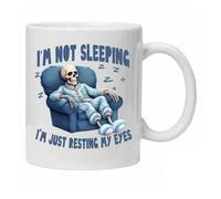 Funny Novelty Mug Hilarious Quote I'm Not Sleeping I'm Just Resting My Eyes Boxed Ready for Gifting Birthday Christmas Dad Mum Grandad Nan