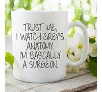 Funny Novelty Mugs Grey's Anatomy TV Show Gifts Adult Humour Cups WSDMUG711