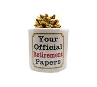 Funny Novelty Retirement Gift him her, Official Retirement Papers Keepsake for Workmate, Fun Retirement Momento for Work Colleague Coworker