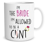 Funny Novelty Rude Coffee Mugs Bride Gift Hen Do Present Bachelorette Party Funny Gift for Bride to Be Engagement Party Friend WSDMUG1407