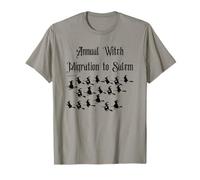 Funny Novelty Salem Mass Halloween Vintage Flying Witch T-Shirt