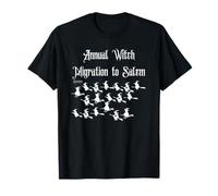 Funny Novelty Salem Mass Halloween Vintage Flying Witch T-Shirt