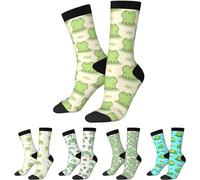 Funny Novelty Socks For Animal Lover, Cute Frog Printed Casual Crew Sock Gifts For Men Women,Frog