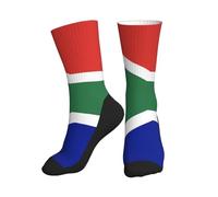 Funny Novelty Socks Women Men,South African Flag Mid Calf Socks Sports Socks Casual Dress Crew Socks