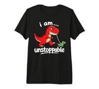 Funny Now I Am Unstoppable Dinosaur T-Rex Premium T-Shirt