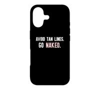 Funny Nudist Avoid Tan Lines Tshirt Case for iPhone 17