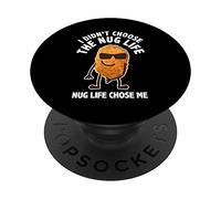 Funny Nugget Lover Gift Nug Life Chicken Nugget PopSockets Swappable PopGrip