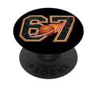 Funny Number 6 7 Meme Youth Culture Slang Basketball PopSockets Adhesive PopGrip