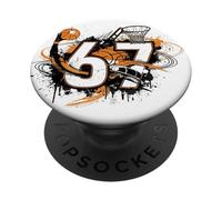 Funny Number 6 7 Meme Youth Culture Slang Basketball PopSockets Adhesive PopGrip