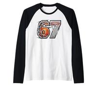 Funny Number 6 7 Meme Youth Culture Slang Basketball Raglan Baseball Tee