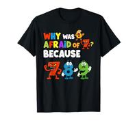 Funny Number Why was 6 Afraid of 7 Math Day Costume Kids T-Shirt