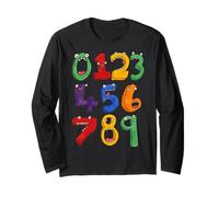 Funny Numbers Day Maths Back To School Teacher Kids Number Long Sleeve T-Shirt