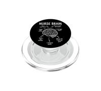 Funny Nurse Brain Clinical Nursing Student Humor Sarcastic PopSockets PopGrip for MagSafe