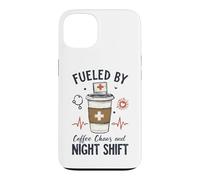 Funny Nurse Fueled By Coffee Chaos And Night Shift Case for iPhone 13
