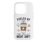 Funny Nurse Fueled By Coffee Chaos And Night Shift Case for iPhone 14 Pro