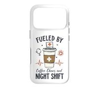 Funny Nurse Fueled By Coffee Chaos And Night Shift Case for iPhone 17 Pro