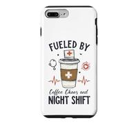 Funny Nurse Fueled By Coffee Chaos And Night Shift Case for iPhone 7 Plus/8 Plus