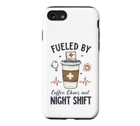 Funny Nurse Fueled By Coffee Chaos And Night Shift Case for iPhone SE (2020) / 7/8