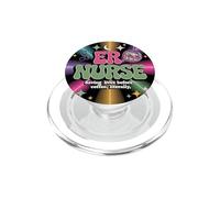Funny Nurse Gift For ER Nurses PopSockets PopGrip for MagSafe