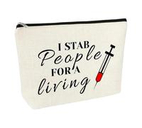 Funny Nurse Gift Nurse Life Makeup Bag RN Nurses Practitioner Gifts Cosmetic Bag Pouch Nursing Graduation Gifts Nurses' Week Nurses Appreciation Gift Christmas Birthday Present Travel Toiletry Pouch