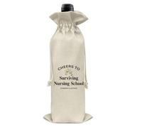 Funny Nurse Graduation Wine Bag Nursing School Wine Bag Gift for Nursing Student RN Nurses Practitioner (1PC)