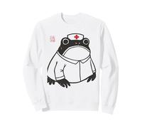 Funny Nurse Grumpy Frog Medical Healthcare Animal Sweatshirt