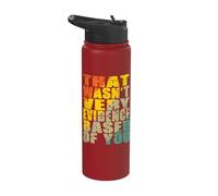 Funny Nurse Humor Wasn't Evidence Based Nursing Sarcastic Stainless Steel Insulated Water Bottle