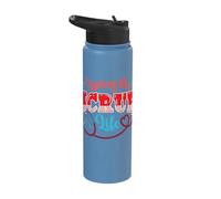 Funny Nurse Living the Scrub Life Nursing Assistant CNA Gift Stainless Steel Insulated Water Bottle