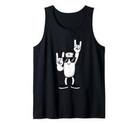 Funny Nurse Pill Rock Hand Signs Character Graphic Medical Tank Top