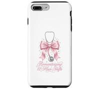 Funny Nurse Romanticizing 12 Hour Shift RN Coquette Pink Bow Case for iPhone 7 Plus/8 Plus