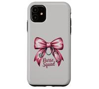 Funny NURSE SQUAD Bow Love Valentine Coquette RN NP ICU Life Case for iPhone 11