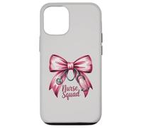 Funny NURSE SQUAD Bow Love Valentine Coquette RN NP ICU Life Case for iPhone 12/12 Pro