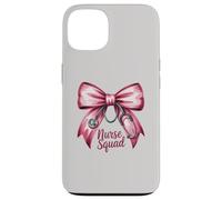 Funny NURSE SQUAD Bow Love Valentine Coquette RN NP ICU Life Case for iPhone 13