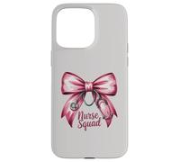 Funny NURSE SQUAD Bow Love Valentine Coquette RN NP ICU Life Case for iPhone 15 Pro Max