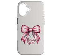 Funny NURSE SQUAD Bow Love Valentine Coquette RN NP ICU Life Case for iPhone 16